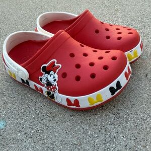Crocs x Disney Minnie Mouse Girls-size J1 preloved great condition Disneyland